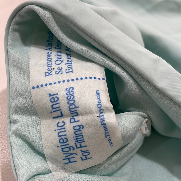 NWT XXL bikini lab sea foam mint swimsuit full cover double square pad shelf bra - Picture 3 of 10